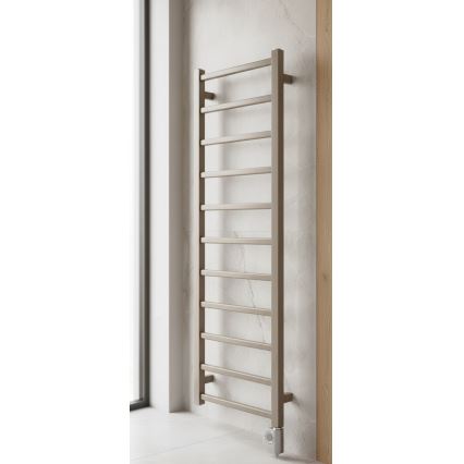 Vertaduro - Kupaonski radijator ZOE s termostatom, 400 W, 114 x 40 cm, taupe