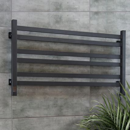 Vertaduro - Električno sušilo za ručnike s termostatom AVA 181W/230V 50x90 cm IP44 crno desno