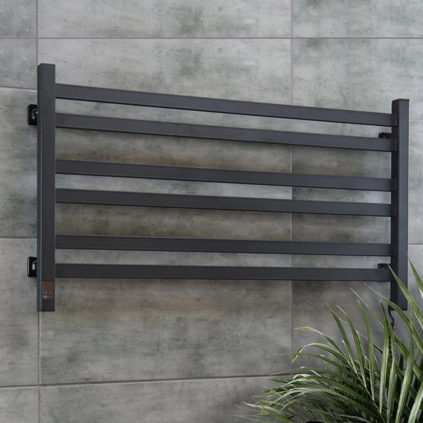 Vertaduro - Električno sušilo za ručnike s termostatom AVA 181W/230V 50x90 cm IP44 crno desno