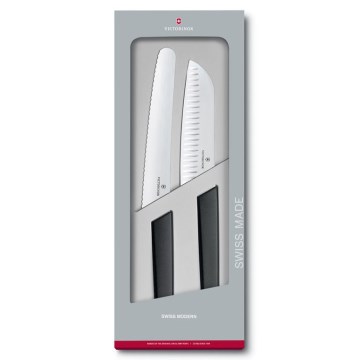 Victorinox - 2-dijelni set kuhinjskih noževa SWISS MODERN, crni