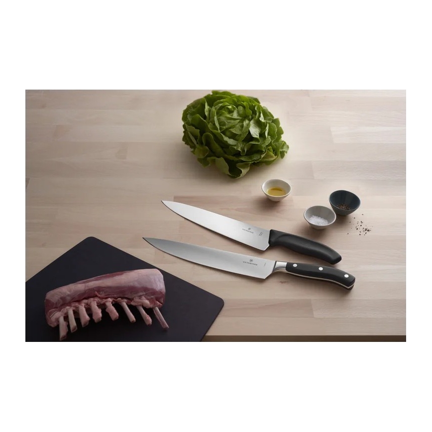 Victorinox - Kuharski nož GRAND MAITRE 25 cm crni