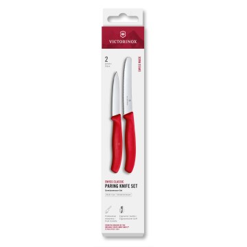 Victorinox - Sada kuhinjskih noževa za povrće SWISS CLASSIC, 2 kom, crvena
