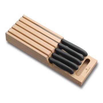 Victorinox - Set kuhinjskih noževa s držačem, 6 kom, buk/bež