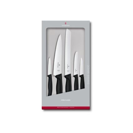 Victorinox - Set kuhinjskih noževa SWISS CLASSIC, 5-dijelni, crni