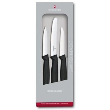Victorinox - Set kuhinjskih noževa za povrće 3 kom crna