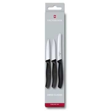 Victorinox - Set kuhinjskih noževa za povrće 3 kom crna