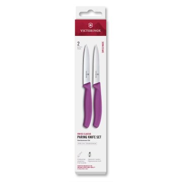 Victorinox - Set kuhinjskih noževa za povrće SWISS CLASSIC 10 cm 2 kom ljubičasti