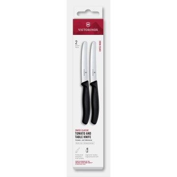 Victorinox - Set kuhinjskih noževa za povrće SWISS CLASSIC, 11 cm, 2 kom, crne boje