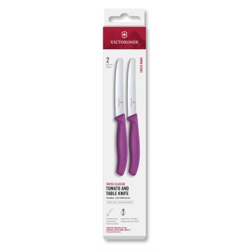 Victorinox - Set kuhinjskih noževa za povrće SWISS CLASSIC 11 cm, 2 kom, ljubičasti
