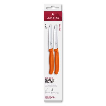 Victorinox - Set kuhinjskih noževa za povrće SWISS CLASSIC 11 cm 2 kom narančasta