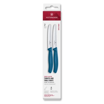 Victorinox - Set kuhinjskih noževa za povrće SWISS CLASSIC 11 cm, 2 kom, plave boje