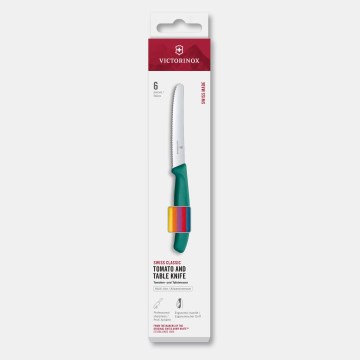 Victorinox - Set kuhinjskih noževa za povrće SWISS CLASSIC 11 cm, 6 kom, višebojno
