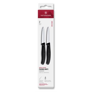 Victorinox - Set kuhinjskih noževa za povrće SWISS CLASSIC 8 cm, 2 kom, crna