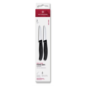 Victorinox - Set kuhinjskih noževa za povrće SWISS CLASSIC 8 cm, 2 kom, crne boje