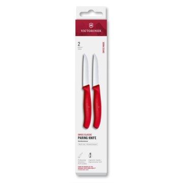 Victorinox - Set kuhinjskih noževa za povrće SWISS CLASSIC 8 cm 2 kom crveni