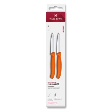 Victorinox - Set kuhinjskih noževa za povrće SWISS CLASSIC, 8 cm, 2 kom, narančasta