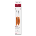 Victorinox - Set kuhinjskih noževa za povrće SWISS CLASSIC 8 cm, 2 kom, u narančastoj boji