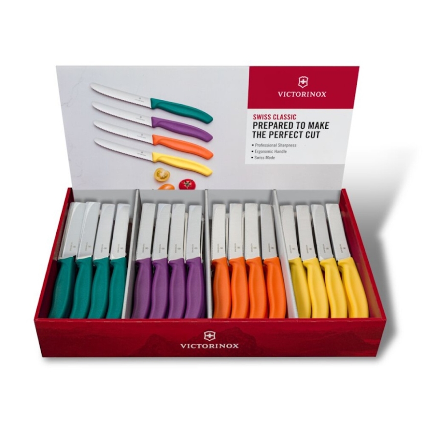 Victorinox - Set kuhinjskih noževa za povrće SWISS CLASSIC, 80 kom, u više boja