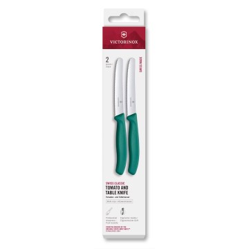 Victorinox - Set kuhinjskih noževa za povrće SWISS CLASSIC, oštrica 11 cm, 2 kom, tirkizna