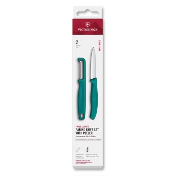 Victorinox - Set kuhinjskog noža s gulilicom SWISS CLASSIC tirkizni