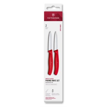 Victorinox - Set noževa za povrće SWISS CLASSIC 8 cm, 2 kom, crveni