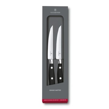 Victorinox - Set noževa za steak GRAND MAITRE 12 cm, 2 kom, crni