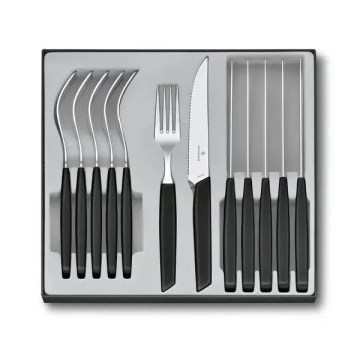 Victorinox - Set pribora SWISS MODERN, 12 kom., crna