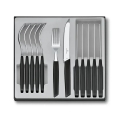 Victorinox - Set pribora za jelo SWISS MODERN 12 kom crni