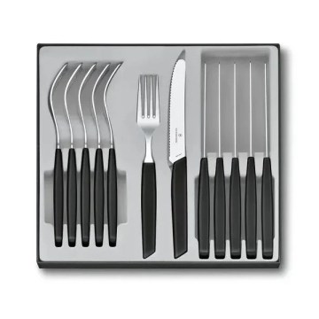 Victorinox - Set pribora za jelo SWISS MODERN 12 kom crni
