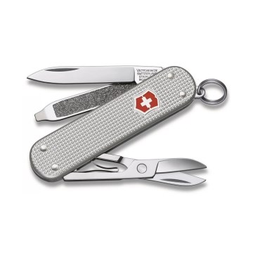 Victorinox - Višenamjenski džepni nož CLASSIC ALOX 5,8 cm/5 funkcija srebrna