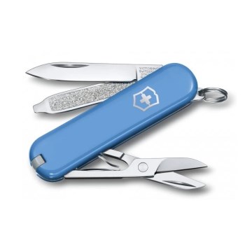 Victorinox - Višenamjenski džepni nož CLASSIC SD 5,8 cm/7 funkcija svijetloplava