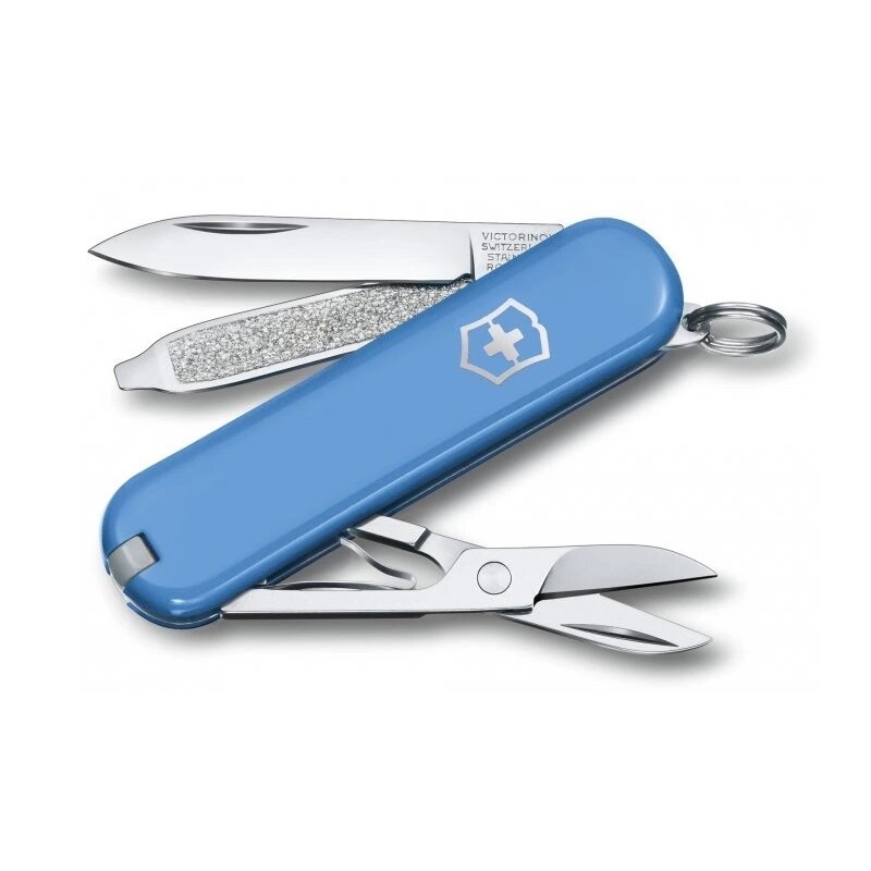 Victorinox - Višenamjenski džepni nož CLASSIC SD 5,8 cm/7 funkcija svijetloplava