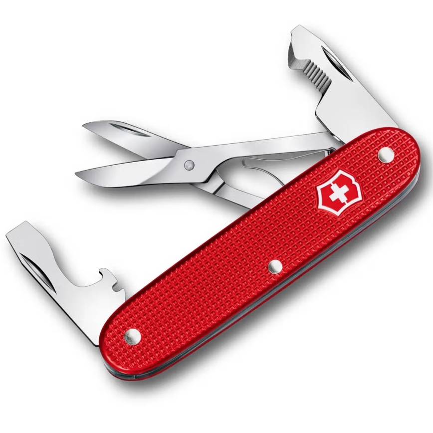 Victorinox - Višenamjenski džepni nož COMPANION SLIM ALOX 9,3 cm/6 funkcija crvena