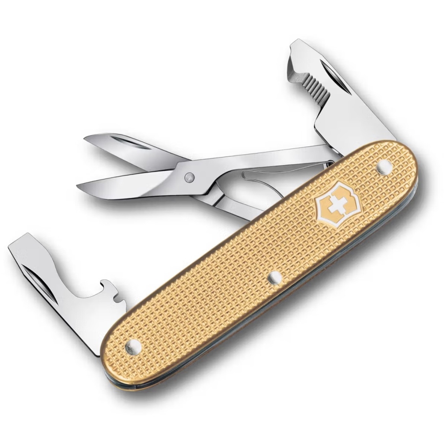 Victorinox - Višenamjenski džepni nož COMPANION SLIM ALOX 9,3 cm/6 funkcija zlatni