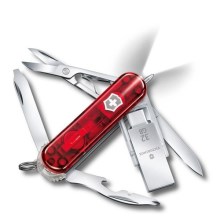 Victorinox - Višenamjenski džepni nož s USB stickom 6 cm/11 funkcija crvena
