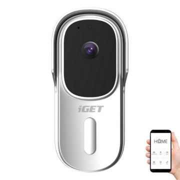 Video zvono s detektorom pokreta Full HD 1080p 5200 mAh IP65 Wi-Fi bijela