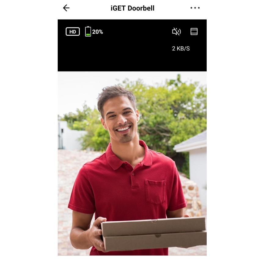 Video zvono s detektorom pokreta Full HD 1080p 5200 mAh IP65 Wi-Fi crne boje