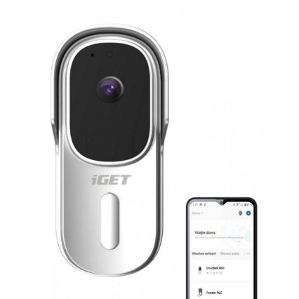 Videozvono s detektorom pokreta Full HD 1080p 5200 mAh IP65 Wi-Fi Tuya bijelo