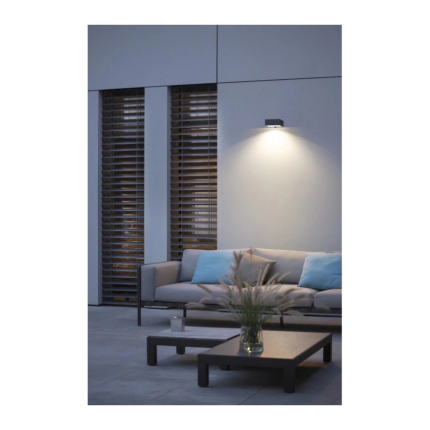 Viking - LED zatemnjiva solarna zidna svjetiljka s senzorom LED/2W/3,7V IP65 4000K 2000 mAh