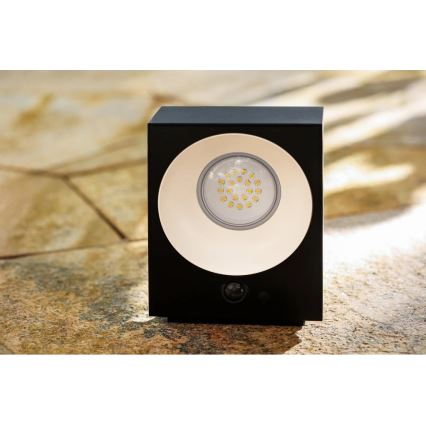 Viking - LED zatemnjiva solarna zidna svjetiljka s senzorom LED/2W/3,7V IP65 4000K 2000 mAh