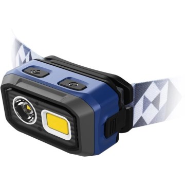 Viking - LED punjiva čelovka s prigušivanjem i senzorom LED/5V IPX4 400 lm 3xAAA/1000 mAh