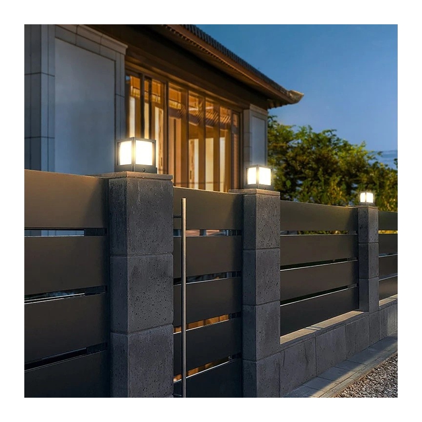 Viking - LED solarna svjetiljka sa senzorom LED/1,4W/3,7V IP54 4000K 2000 mAh