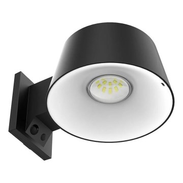 Viking - LED solarna zidna svjetiljka s mogućnošću prigušivanja i senzorom LED/1W/3,7V IP44 4000K 2000 mAh