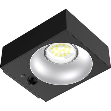 Viking - LED zatemnjiva solarna zidna svjetiljka s senzorom LED/2W/3,7V IP65 4000K 2000 mAh