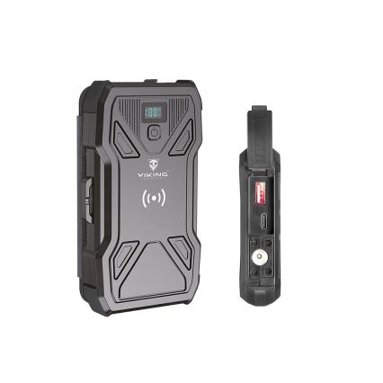 Viking-Power Bank s LED svjetiljkom, bežičnim punjenjem i solarnim panelom Power Delivery 15W/10000mAh