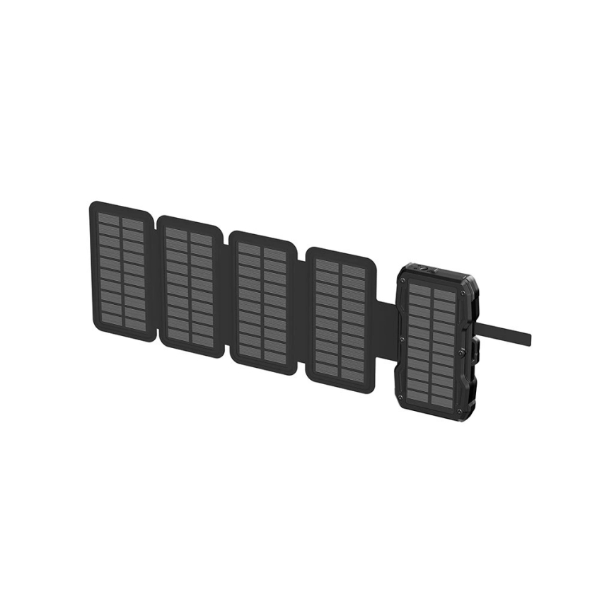 Viking-Power Bank s LED svjetiljkom, bežičnim punjenjem i solarnim panelom Power Delivery 15W/10000mAh