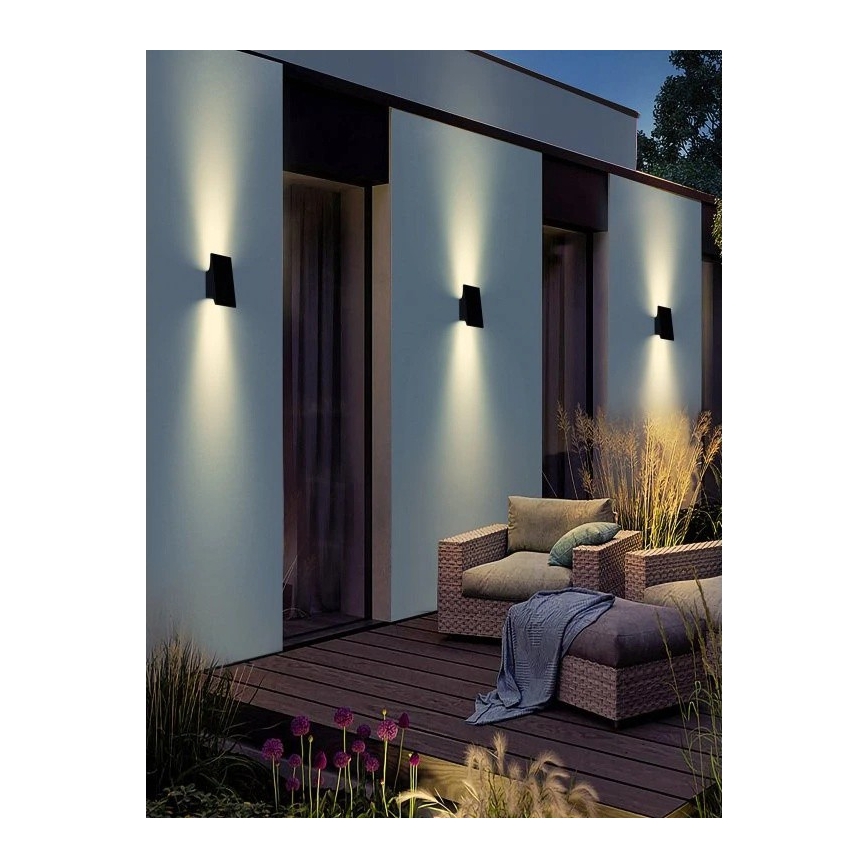 Viking - solarno zidno LED svjetlo s mogućnošću prigušivanja LED/1,5W/3,7V IP65 4000K 2000 mAh