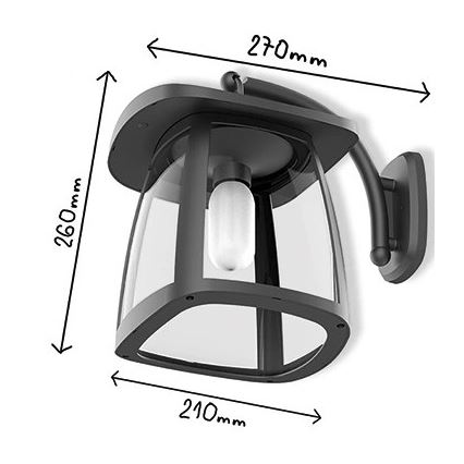 Viking - Prigušiva LED solarna zidna svjetiljka LED/2W/3,7V IP54 4000K 2000 mAh