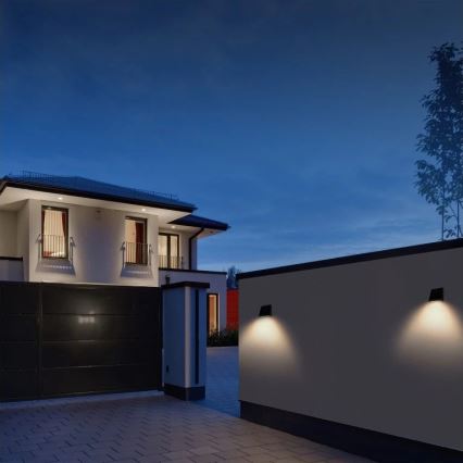 Viking - LED solarna zidna svjetiljka s podesivom svjetlinom i senzorom LED/2W/3,7V IP54 4000K 2000 mAh