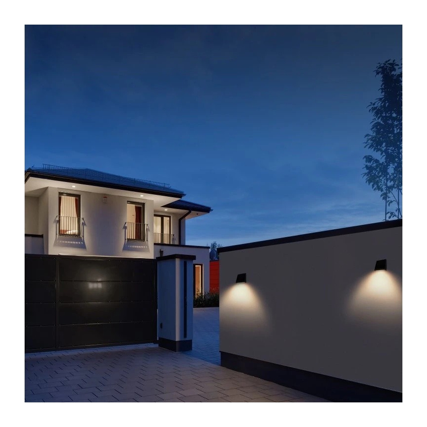 Viking - LED solarna zidna svjetiljka s podesivom svjetlinom i senzorom LED/2W/3,7V IP54 4000K 2000 mAh